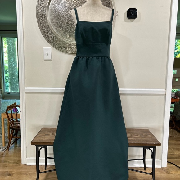 Amsale dark green formal dress - Size 8 - Picture 2 of 13